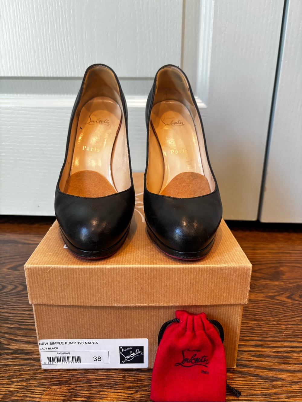 Christian Louboutin Simple Pump 120 Black Size 38